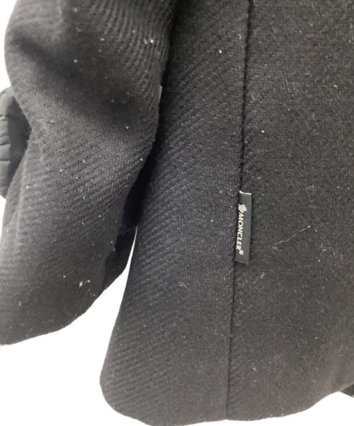 MONCLER（モンクレール）MONCLER (モンクレール) PHEMIA/フェミア/ノーカラーウールコート ブラックの古着・服飾アイテム