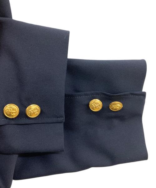 BEAMS PLUS（ビームスプラス）BEAMS PLUS (ビームスプラス) 3B Blazer Combat Wool/ブレザーコンバットウール/金釦ブレザー紺ブレ/テーラードジャケット/3つボタン段返り ネイビー サイズ:Lの古着・服飾アイテム