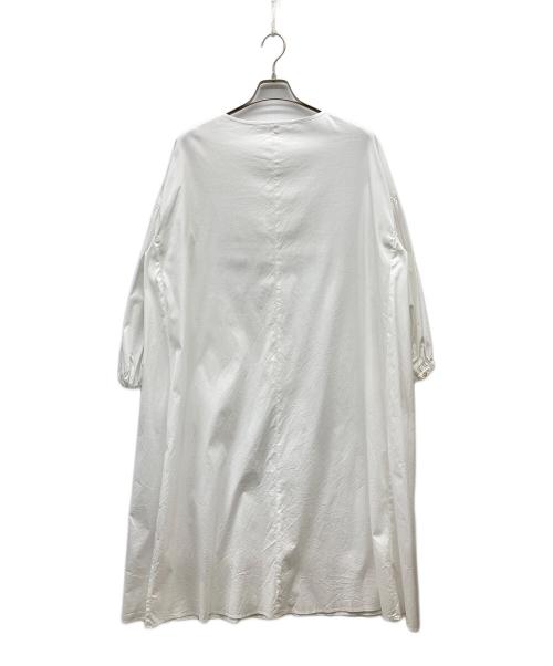 #Newans（ハッシュニュアンス）#Newans (ハッシュニュアンス) ノーカラーシャツワンピース ホワイト サイズ:Ｓの古着・服飾アイテム
