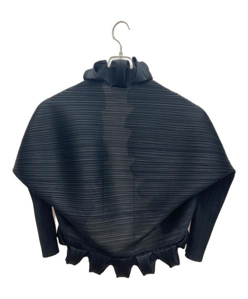 PLEATS PLEASE（プリーツプリーズ）PLEATS PLEASE (プリーツプリーズ) ロール加工プリーツボレロカーディガン ブラック サイズ:FREEの古着・服飾アイテム