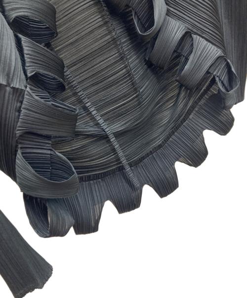 PLEATS PLEASE（プリーツプリーズ）PLEATS PLEASE (プリーツプリーズ) ロール加工プリーツボレロカーディガン ブラック サイズ:FREEの古着・服飾アイテム