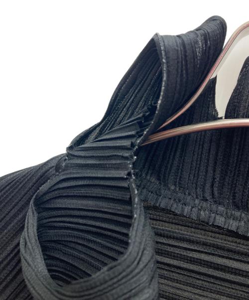 PLEATS PLEASE（プリーツプリーズ）PLEATS PLEASE (プリーツプリーズ) ロール加工プリーツボレロカーディガン ブラック サイズ:FREEの古着・服飾アイテム