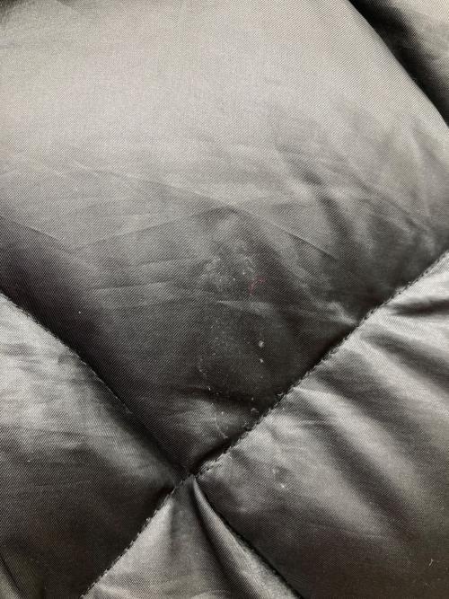 PAPAS（パパス）PAPAS (パパス) ワッペンロゴキルティングダウンジャケット ブラック サイズ:Mの古着・服飾アイテム