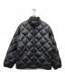 PAPAS（パパス）の古着「ワッペンロゴキルティングダウンジャケット」｜ブラック