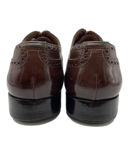 Santoni（サントーニ）Santoni (サントーニ) キャップトゥシューズ/セミブローグ ブラウン サイズ:UK7の古着・服飾アイテム