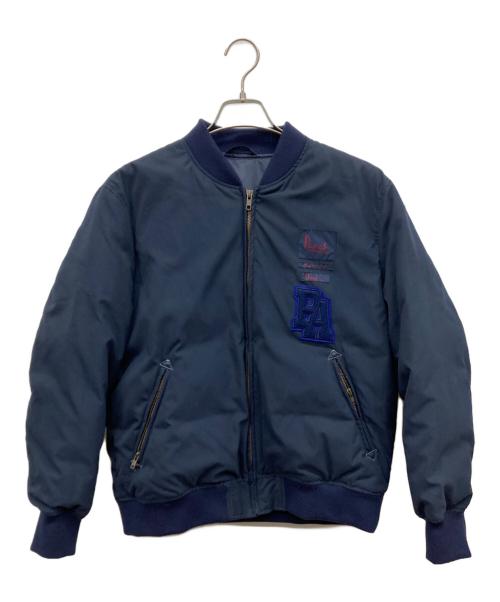 PAPAS（パパス）PAPAS (パパス) ワッペンボンバージャケット ネイビー サイズ:Sの古着・服飾アイテム
