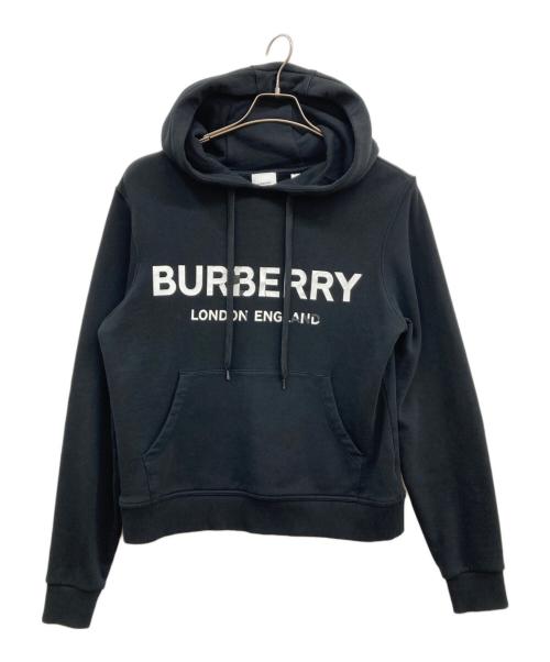 BURBERRY（バーバリー）BURBERRY (バーバリー) ロゴプリントプルオーバーパーカー/プルオーバーパーカー/パーカー ブラック サイズ:Sの古着・服飾アイテム