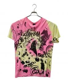stussy（ステューシー）の古着「タイダイプリントTシャツ」｜イエロー×ピンク