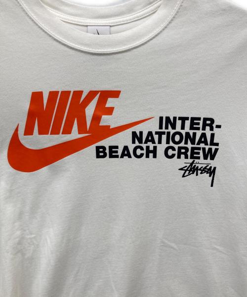 NIKE（ナイキ）NIKE (ナイキ) stussy (ステューシー) NIKE × STUSSYプリントTシャツ ホワイト サイズ:Mの古着・服飾アイテム