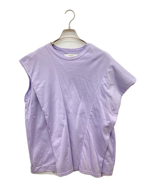 Ujoh（ウジョー）Ujoh (ウジョー) ノースリーブカットソー パープル サイズ:2の古着・服飾アイテム