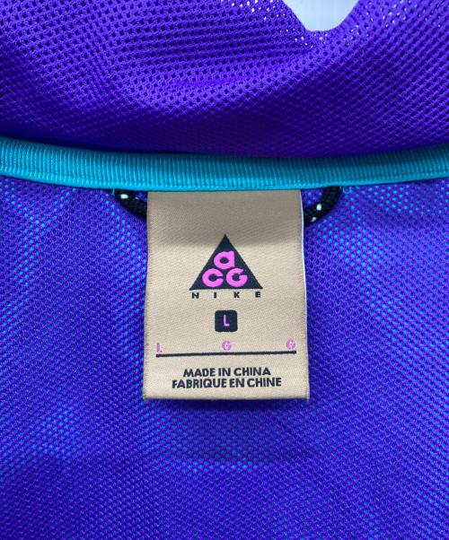 NIKE ACG（ナイキエーシージー）NIKE ACG (ナイキエージーシー) WOVEN HOOD ANORAK JACKET/アノラックパーカー/アノラックジャケット/ パープル サイズ:Lの古着・服飾アイテム