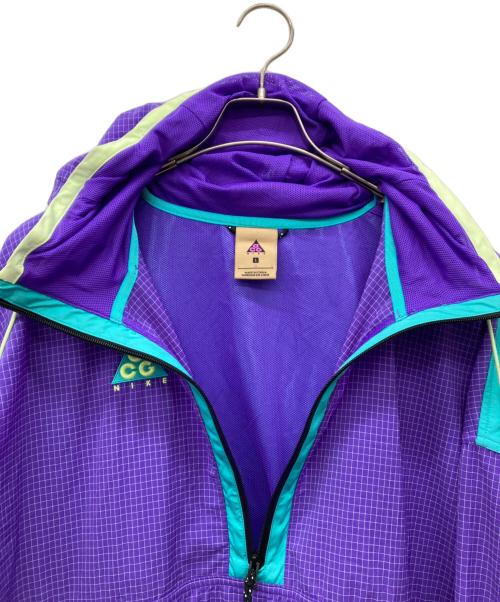 NIKE ACG（ナイキエーシージー）NIKE ACG (ナイキエージーシー) WOVEN HOOD ANORAK JACKET/アノラックパーカー/アノラックジャケット/ パープル サイズ:Lの古着・服飾アイテム
