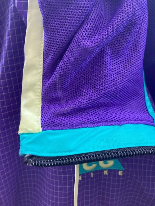 NIKE ACG（ナイキエーシージー）NIKE ACG (ナイキエージーシー) WOVEN HOOD ANORAK JACKET/アノラックパーカー/アノラックジャケット/ パープル サイズ:Lの古着・服飾アイテム