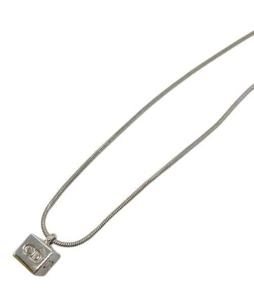 Christian Dior（クリスチャン ディオール）Christian Dior (クリスチャン ディオール) ダイスネックレス/キューブネックレス シルバーの古着・服飾アイテム