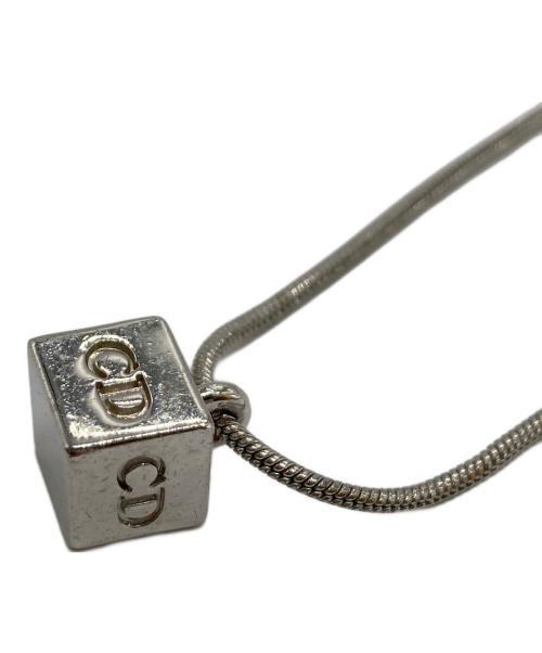 Christian Dior（クリスチャン ディオール）Christian Dior (クリスチャン ディオール) ダイスネックレス/キューブネックレス シルバーの古着・服飾アイテム