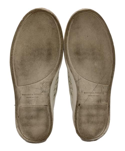 BOTTEGA VENETA（ボッテガベネタ）BOTTEGA VENETA (ボッテガベネタ) イントレチャートスリッポン アイボリー サイズ:不明の古着・服飾アイテム