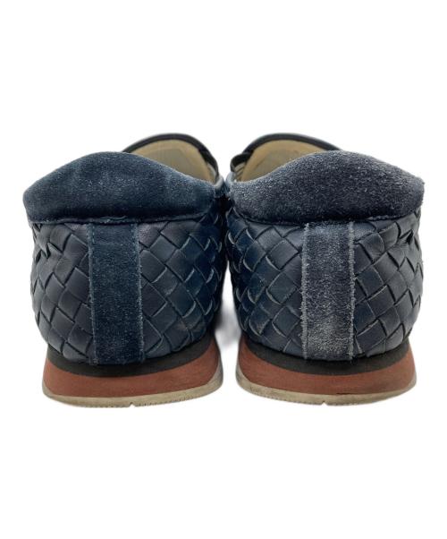 BOTTEGA VENETA（ボッテガベネタ）BOTTEGA VENETA (ボッテガベネタ) イントレチャートスリッポン ネイビー サイズ:不明の古着・服飾アイテム