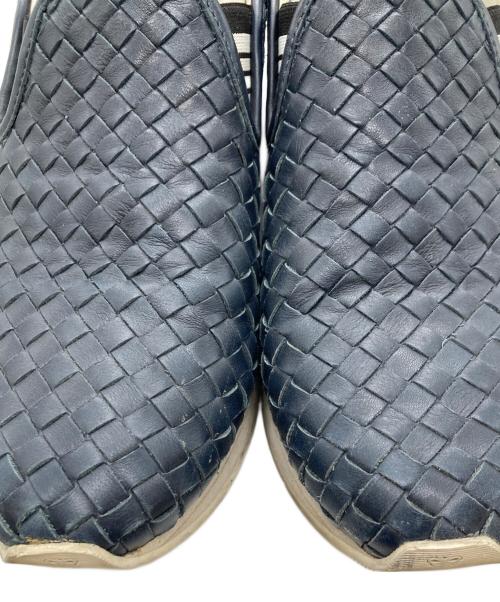 BOTTEGA VENETA（ボッテガベネタ）BOTTEGA VENETA (ボッテガベネタ) イントレチャートスリッポン ネイビー サイズ:不明の古着・服飾アイテム