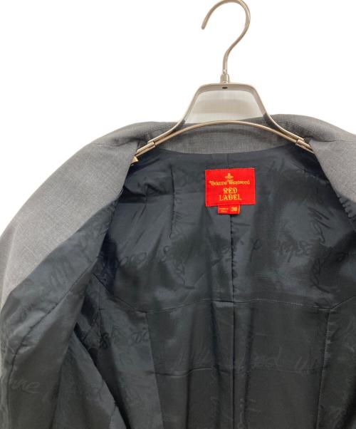 Vivienne Westwood RED LABEL（ヴィヴィアンウエストウッドレッドレーベル）Vivienne Westwood RED LABEL (ヴィヴィアンウエストウッドレッドレーベル) オーブロゴ3Bジャケット/archive/テーラードジャケット グレー サイズ:38の古着・服飾アイテム