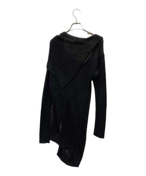 Vivienne Westwood RED LABEL（ヴィヴィアンウエストウッドレッドレーベル）Vivienne Westwood RED LABEL (ヴィヴィアンウエストウッドレッドレーベル) 変形リネンカーディガン ブラック サイズ:SIZE Mの古着・服飾アイテム