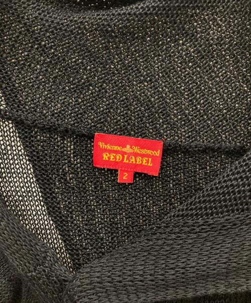 Vivienne Westwood RED LABEL（ヴィヴィアンウエストウッドレッドレーベル）Vivienne Westwood RED LABEL (ヴィヴィアンウエストウッドレッドレーベル) 変形リネンカーディガン ブラック サイズ:SIZE Mの古着・服飾アイテム