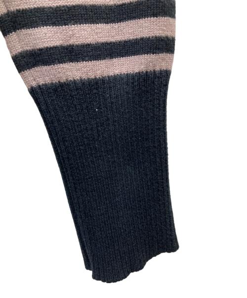 Vivienne Westwood RED LABEL（ヴィヴィアンウエストウッドレッドレーベル）Vivienne Westwood RED LABEL (ヴィヴィアンウエストウッドレッドレーベル) ボーダースカルニット/Y2K ブラック サイズ:1の古着・服飾アイテム