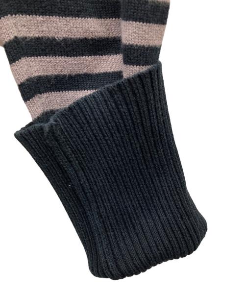 Vivienne Westwood RED LABEL（ヴィヴィアンウエストウッドレッドレーベル）Vivienne Westwood RED LABEL (ヴィヴィアンウエストウッドレッドレーベル) ボーダースカルニット/Y2K ブラック サイズ:1の古着・服飾アイテム