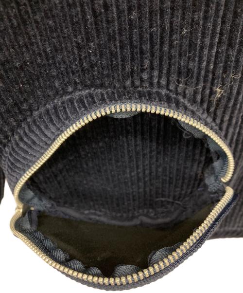 OLLEBOREBLA（アルベロベロ）OLLEBOREBLA (アルベロベロ) にこちゃんボタンノーカラーコーデュロイジャケット ネイビー サイズ:-の古着・服飾アイテム