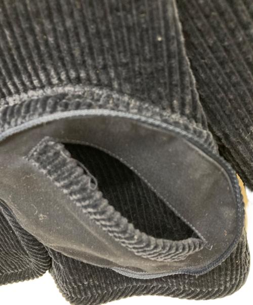 OLLEBOREBLA（アルベロベロ）OLLEBOREBLA (アルベロベロ) にこちゃんボタンノーカラーコーデュロイジャケット ネイビー サイズ:-の古着・服飾アイテム