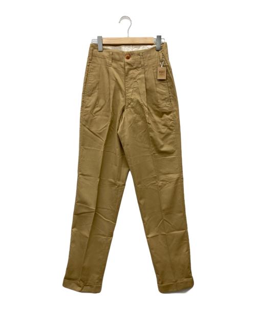 dezert（デザート）dezert (デザート) ツータックパンツ/90’S前後 /OLD dezert ベージュ サイズ:XSの古着・服飾アイテム