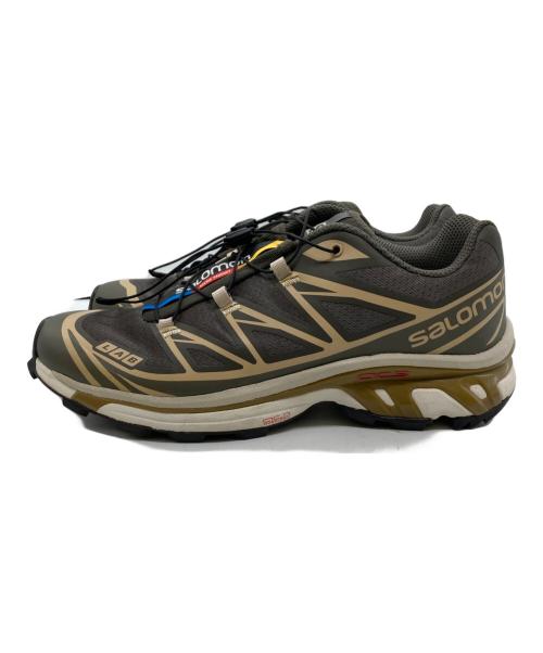 SALOMON（サロモン）SALOMON (サロモン) XT-6 low/ベルーガ/ダルゴールド/ローカットスニーカー グレー サイズ:26.5cmの古着・服飾アイテム