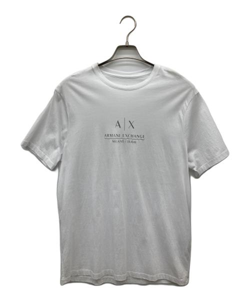 ARMANI EXCHANGE（アルマーニ エクスチェンジ）ARMANI EXCHANGE (アルマーニ エクスチェンジ) プリントTシャツ ホワイト サイズ:Lの古着・服飾アイテム