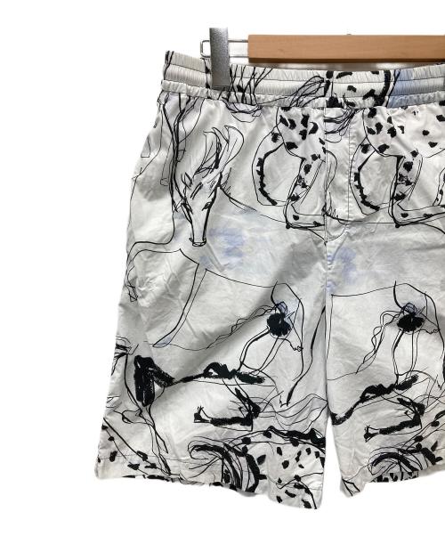STELLA McCARTNEY（ステラマッカートニー）STELLA McCARTNEY (ステラマッカートニー) 総柄ショートパンツ ホワイト サイズ:Mの古着・服飾アイテム