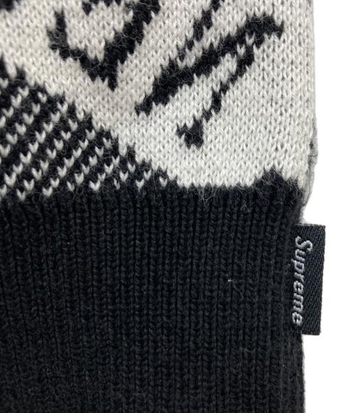 SUPREME（シュプリーム）Supreme (シュプリーム) 22SS Stripe Sweater Vest/ストライプニットベスト/ニットベスト/ベスト ブラック×ホワイト サイズ:Lの古着・服飾アイテム