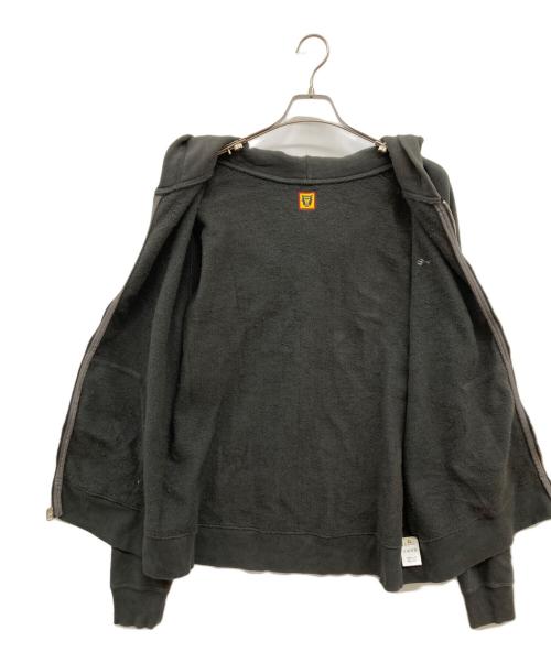 HUMAN MADE（ヒューマンメイド）HUMAN MADE (ヒューマンメイド) LOGO ZIP HOODIE/ジップパーカー/ロゴパーカー グレー サイズ:Xlの古着・服飾アイテム