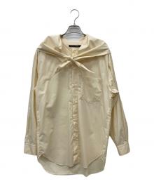 nicholson and nicholson（ニコルソンアンドニコルソン）の古着「スカーフ付シャツ」｜アイボリー