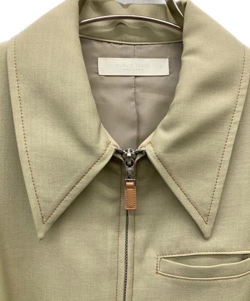 PUBLIC TOKYO（パブリックトウキョウ）PUBLIC TOKYO (パブリックトウキョウ) 24SS/ショルダータックシャツワンピ ベージュ サイズ:1の古着・服飾アイテム