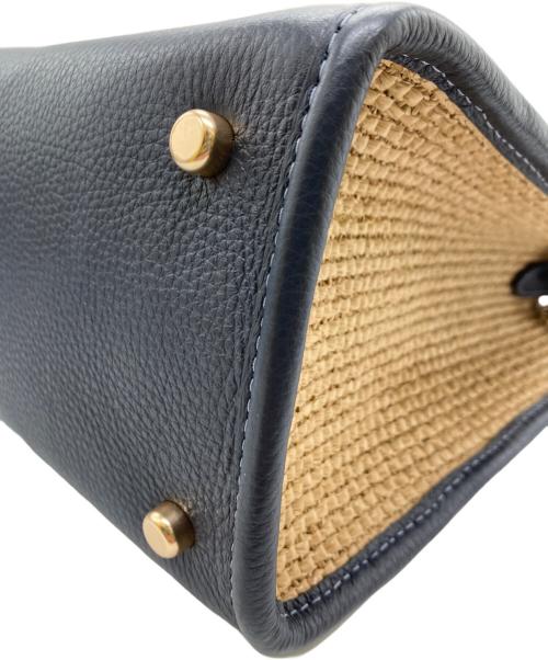 COACH（コーチ）COACH (コーチ) デンプシー キャリーオール ウィズ コーチ パッチ/2WAYバッグ/ショルダーバッグ ナチュラル×ネイビーの古着・服飾アイテム