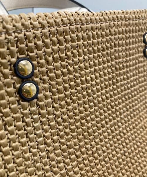 COACH（コーチ）COACH (コーチ) デンプシー キャリーオール ウィズ コーチ パッチ/2WAYバッグ/ショルダーバッグ ナチュラル×ネイビーの古着・服飾アイテム