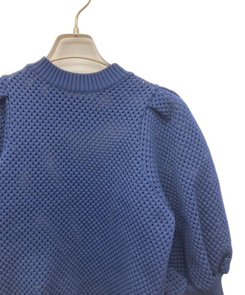 HYEON（ヘヨン）HYEON (ヘヨン) アップルパイニット ネイビー サイズ:FREEの古着・服飾アイテム