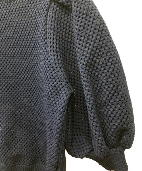 HYEON（ヘヨン）HYEON (ヘヨン) アップルパイニット ネイビー サイズ:FREEの古着・服飾アイテム