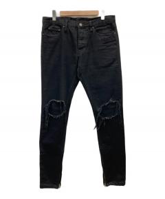 中古・古着通販】VALABASAS (バラバサス) ダメージデニムパンツ