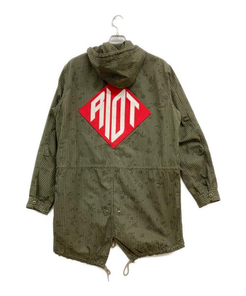 SUPREME（シュプリーム）Supreme (シュプリーム) 14SS Riot Fishtail Parka/レインドロップカモコート/モッズコート/フィッシュテイルコート オリーブ サイズ:Mの古着・服飾アイテム