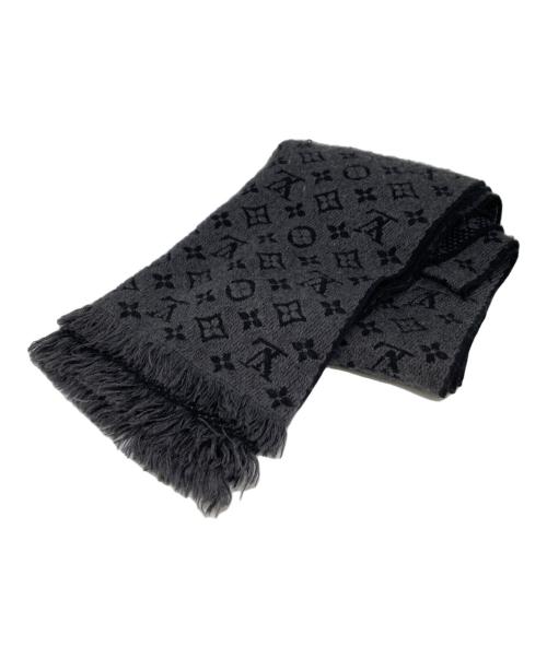 LOUIS VUITTON（ルイ ヴィトン）LOUIS VUITTON (ルイ ヴィトン) エシャルプ モノグラム クラシック ブラック×グレーの古着・服飾アイテム