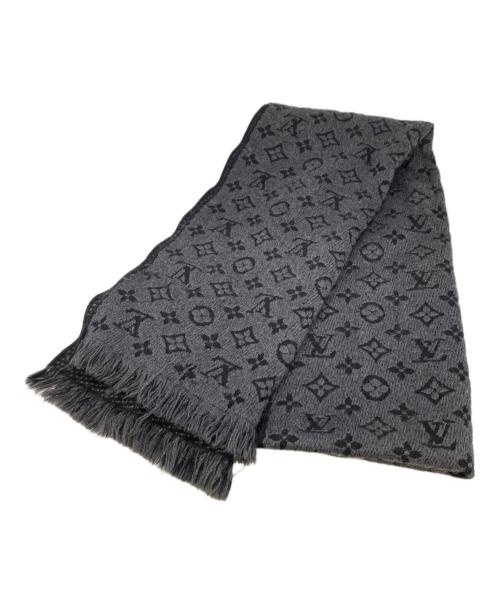 LOUIS VUITTON（ルイ ヴィトン）LOUIS VUITTON (ルイ ヴィトン) エシャルプ モノグラム クラシック ブラック×グレーの古着・服飾アイテム