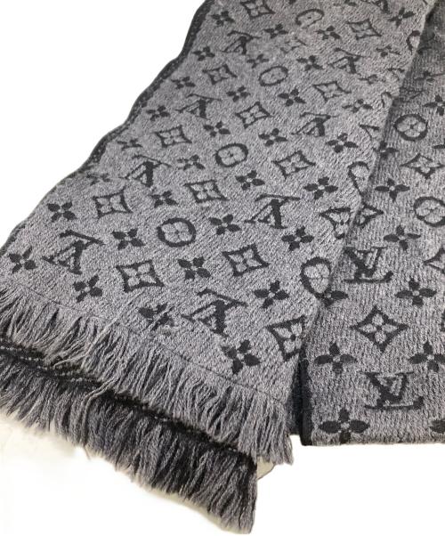 LOUIS VUITTON（ルイ ヴィトン）LOUIS VUITTON (ルイ ヴィトン) エシャルプ モノグラム クラシック ブラック×グレーの古着・服飾アイテム