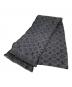 LOUIS VUITTON (ルイ ヴィトン) エシャルプ モノグラム クラシック ブラック×グレー：24000円