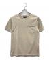 A.P.C.（アーペーセー）の古着「ミニロゴ刺繍ポケットTシャツ」｜ベージュ