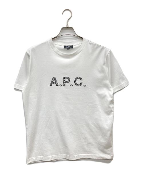 A.P.C.（アーペーセー）A.P.C. (アーペーセー) ロゴTシャツ ホワイト サイズ:Sの古着・服飾アイテム