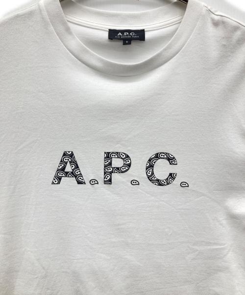 A.P.C.（アーペーセー）A.P.C. (アーペーセー) ロゴTシャツ ホワイト サイズ:Sの古着・服飾アイテム